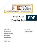 Propeller Clock Project Report