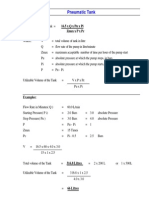 Pneumatic Tank Sizing