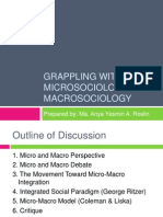 Grappling With Microsociology and Macrosociology