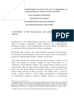 Bureaucracy. Administrative Structure and Set of Regulations-1