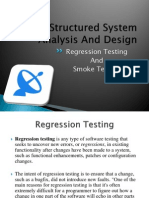 Regression Testing and Smoke Testing