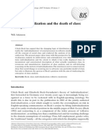 Atkinson - 2007 - Beck - Individualization and The Death of Class - A Critique