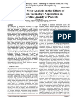 A Network Meta-Analysis On The Effects of Information Technology Application On Preoperative Anxiety of Patients