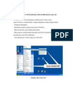 TAHAPAN UNTUK MENJALANKAN PROGRAM AutoCAD