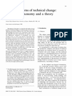 Patterns of Technical Change: Toward A Taxonomy and A Theory