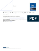 Spatial Composition Techniques and Sound Spatialisation Technologies