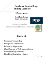 Defining Guidance Counselling: Refining Learners