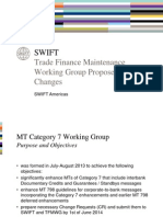 SWIFT Trade Finance Messages and Anticipated Changes 2015