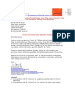 10-03-23 Richard Fine: Requesting Ronald George, Chair of The Judicial Council To Take Corrective Actions in Re: Conduct of Attorney Kevin Mccormick