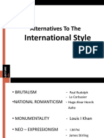 Alternatives To The International Style