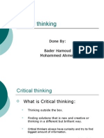 Critical Thinking