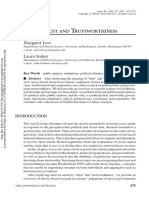 Levi y Stroker 2000 - Political Trust and Trustworthiness