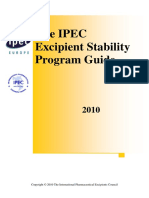 The Ipec Excipient Stability Program Guide