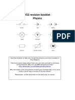 Y9 Physics Revision Booklet