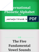 The Five Fundamental Vowel Sounds