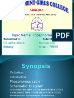Topic Name Phosphorous Cycle