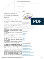 Class IX - Chapter 4 (Climate) Question & Answer