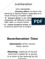 Reverberation: Heat, Light, or Sound Waves)