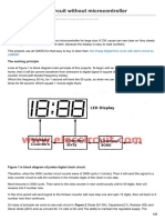 Big Digital Clock Circuit Without Microcontroller