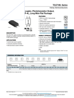 TCLT100. Series Optocoupler, Phototransistor Output, SOP-4L, Long Mini-Flat Package