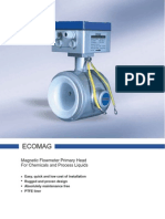 Ecomag: Magnetic Flowmeter Primary Head For Chemicals and Process Liquids