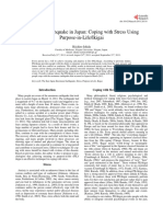 Enormous Earthquake in Japan: Coping With Stress Using Purpose-in-Life/Ikigai