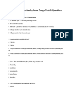 Antiarrhythmic Drugs-Test-2-Questions