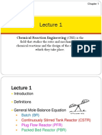 Chemical Reaction Engineering (CRE) Is The