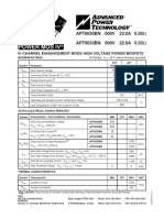 Power Mos Iv: APT6030BN 600V 23.0A 0.30 APT6033BN 600V 22.0A 0.33