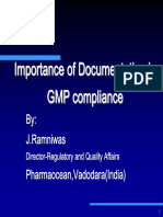 Importance of Documentation in GMP Compliance