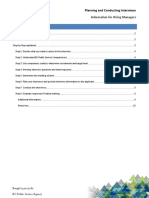 Planning Conducting Interview Guidelines