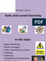 Static and Current Electricity: Third Year Science