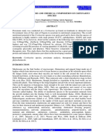 Proximate Analysis and Chemical Composition of Cortinarius Species