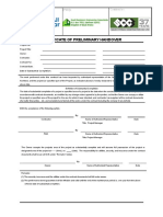 PD - sf026.R1 Certificate of Preliminary Handover