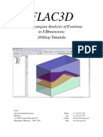 Flac3D: Fast Lagrangian Analysis of Continua