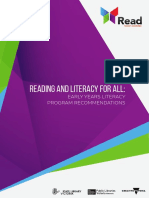 Reading and Literacy For All Early Years