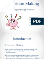 Decision Making: The Psychology of Choice