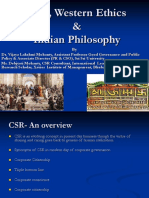 CSR, Western Ethics & Indian Philosophy