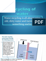 Recycling of Water