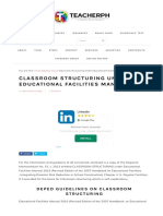 Classroom Structuring Under Educational Facilities Manual 2010 - TeacherPH