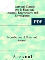 Compare and Contrast Plant and Animal Reproduction and Development