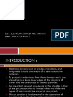 Ece1: Electronic Devices and Circuits: Semiconductor Basics