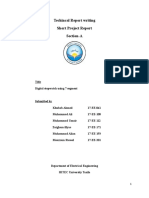 Techincal Report Writing Short Project Report Section-A