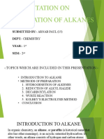 A Presentation On Formation of Alkanes: Submitted By:-Arnab Paul (15) Dept: - Chemistry YEAR: - 1 SEM: - 2