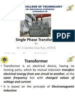 Single Phase Transformer