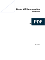 Simple MIS Documentation: Release 0.0.6