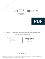 MG University - Barch - Semester Three - Structure Design