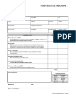 FLU OJT Performance Appraisal Template