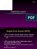 Depth-First Search: COMP171 Fall 2005