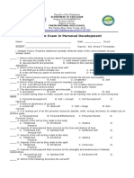 Personal Development-Periodic Exam